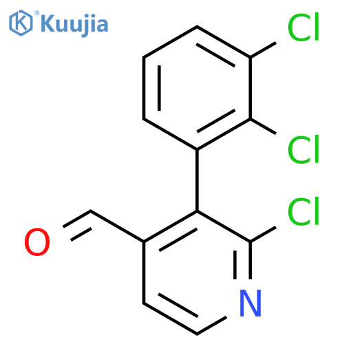 2-Chloro-3-(2,3-dichlorophenyl)isonicotinaldehyde structure