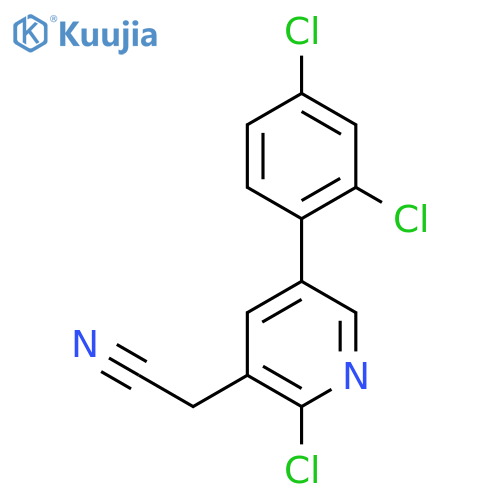 2-Chloro-5-(2,4-dichlorophenyl)pyridine-3-acetonitrile structure