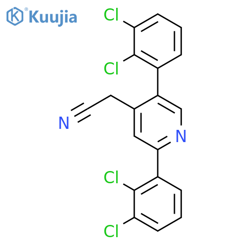 2,5-Bis(2,3-dichlorophenyl)pyridine-4-acetonitrile structure