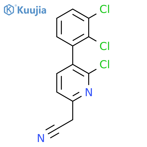 2-Chloro-3-(2,3-dichlorophenyl)pyridine-6-acetonitrile structure