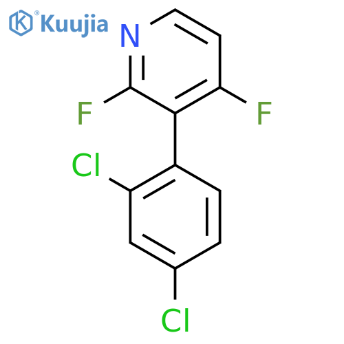 3-(2,4-Dichlorophenyl)-2,4-difluoropyridine structure