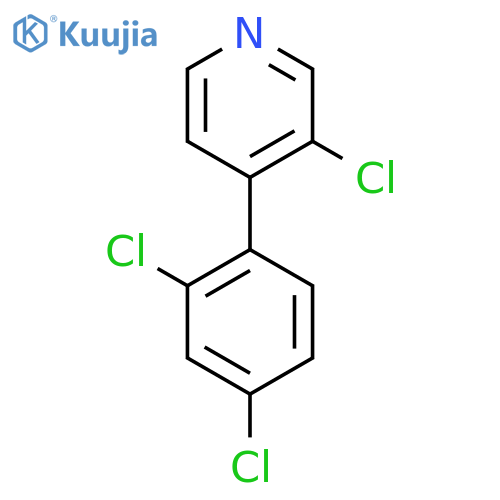 3-Chloro-4-(2,4-dichlorophenyl)pyridine structure