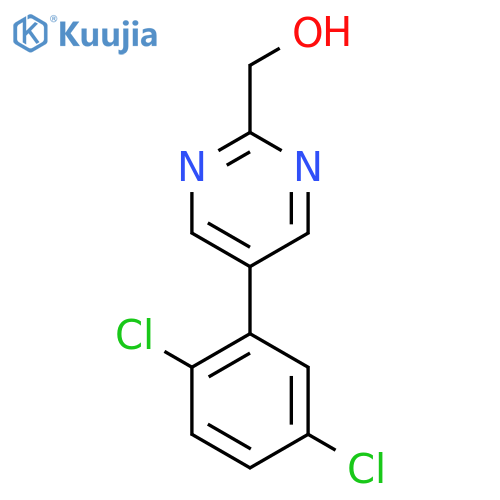 5-(2,5-Dichlorophenyl)pyrimidine-2-methanol structure