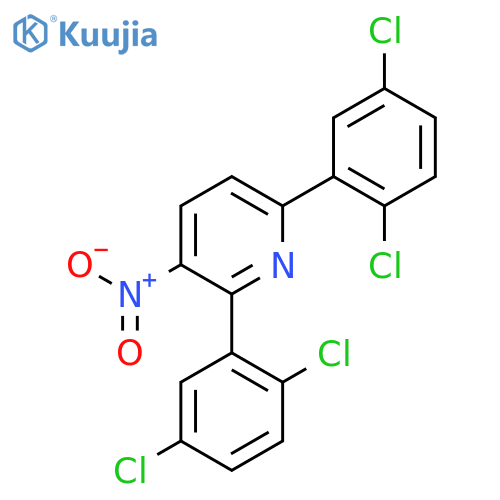 2,6-Bis(2,5-dichlorophenyl)-3-nitropyridine structure