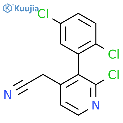 2-Chloro-3-(2,5-dichlorophenyl)pyridine-4-acetonitrile structure