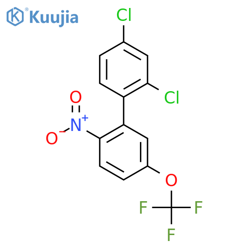 2,4-Dichloro-2'-nitro-5'-trifluoromethoxy-biphenyl structure