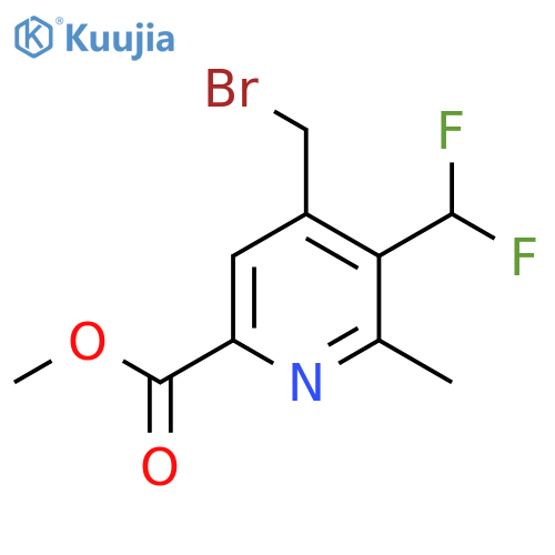 Methyl 4-(bromomethyl)-3-(difluoromethyl)-2-methylpyridine-6-carboxylate structure