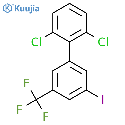 2,6-Dichloro-5'-iodo-3'-trifluoromethyl-biphenyl structure
