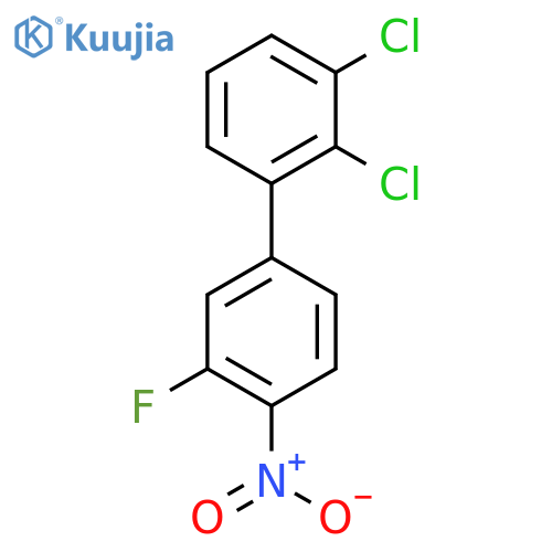 2,3-Dichloro-3'-fluoro-4'-nitro-biphenyl structure