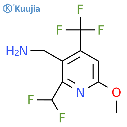 3-(Aminomethyl)-2-(difluoromethyl)-6-methoxy-4-(trifluoromethyl)pyridine structure