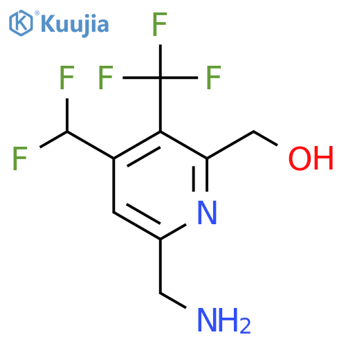 6-(Aminomethyl)-4-(difluoromethyl)-3-(trifluoromethyl)pyridine-2-methanol structure