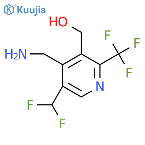 4-(Aminomethyl)-5-(difluoromethyl)-2-(trifluoromethyl)pyridine-3-methanol structure
