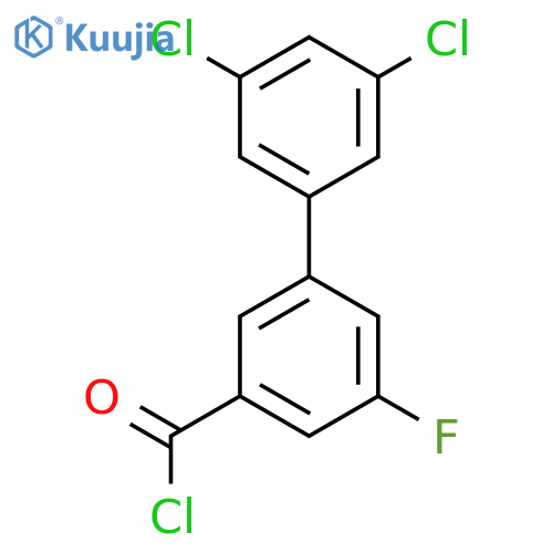 3',5'-Dichloro-5-fluoro-biphenyl-3-carbonyl chloride structure