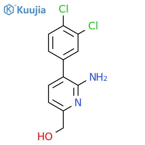 2-Amino-3-(3,4-dichlorophenyl)pyridine-6-methanol structure
