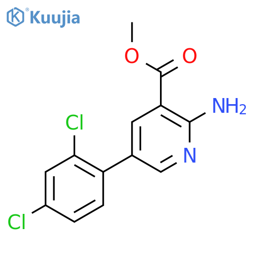 Methyl 2-amino-5-(2,4-dichlorophenyl)nicotinate structure