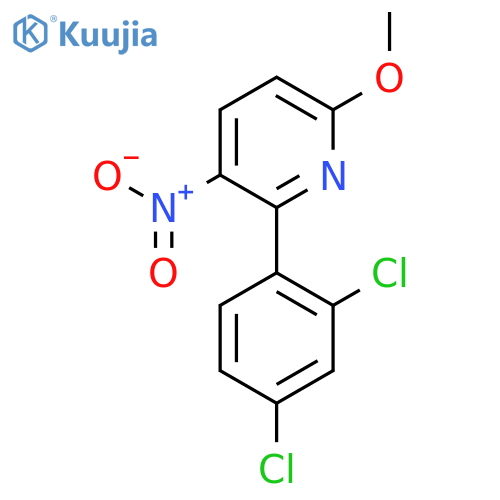 2-(2,4-Dichlorophenyl)-6-methoxy-3-nitropyridine structure