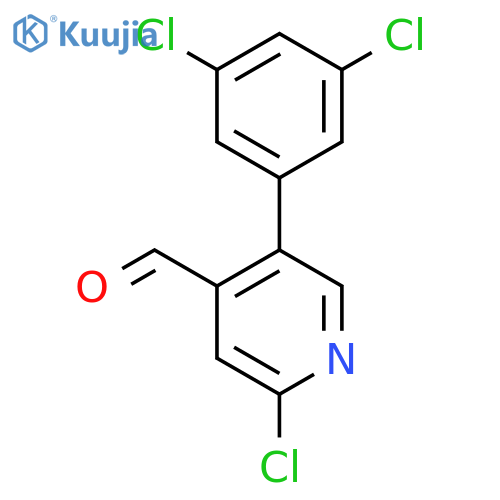 2-Chloro-5-(3,5-dichlorophenyl)isonicotinaldehyde structure