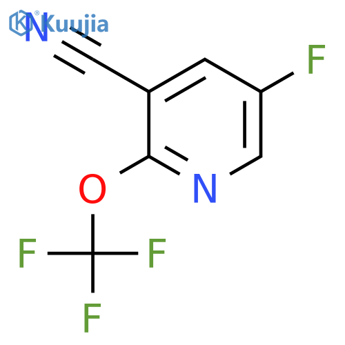 3-Cyano-5-fluoro-2-(trifluoromethoxy)pyridine structure