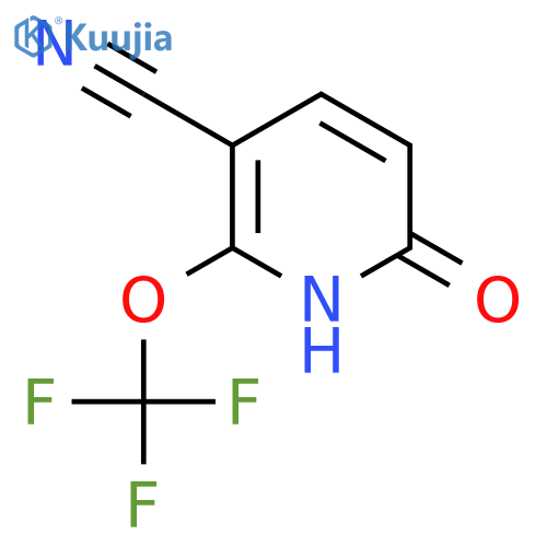 3-Cyano-6-hydroxy-2-(trifluoromethoxy)pyridine structure
