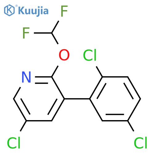 5-Chloro-3-(2,5-dichlorophenyl)-2-(difluoromethoxy)pyridine structure