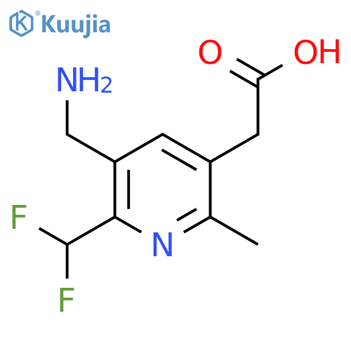 3-(Aminomethyl)-2-(difluoromethyl)-6-methylpyridine-5-acetic acid structure