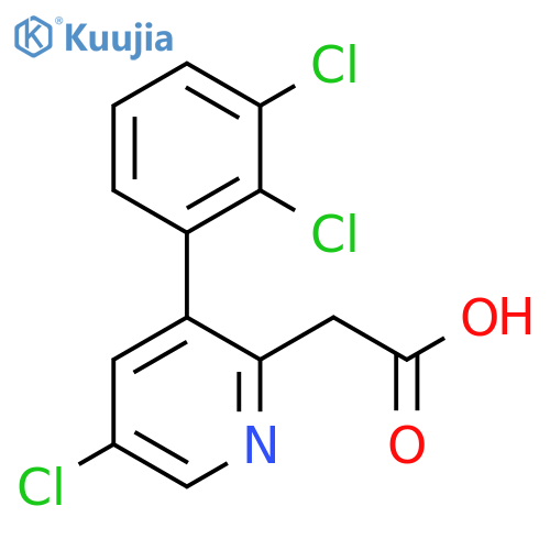 5-Chloro-3-(2,3-dichlorophenyl)pyridine-2-acetic acid structure