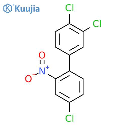 4'-Chloro-3,4-dichloro-2'-nitro-biphenyl structure