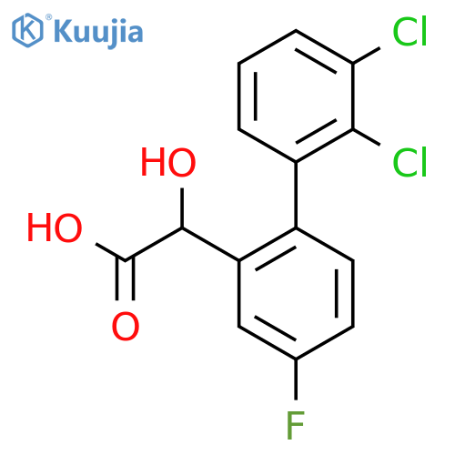 Hydroxy-(2',3'-dichloro-4-fluoro-biphenyl-2-yl)-acetic acid structure