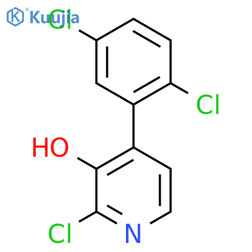 2-Chloro-4-(2,5-dichlorophenyl)-3-hydroxypyridine structure