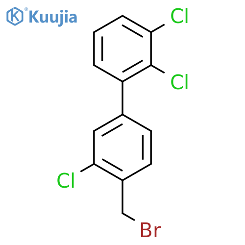 4'-Bromomethyl-3'-chloro-2,3-dichloro-biphenyl structure