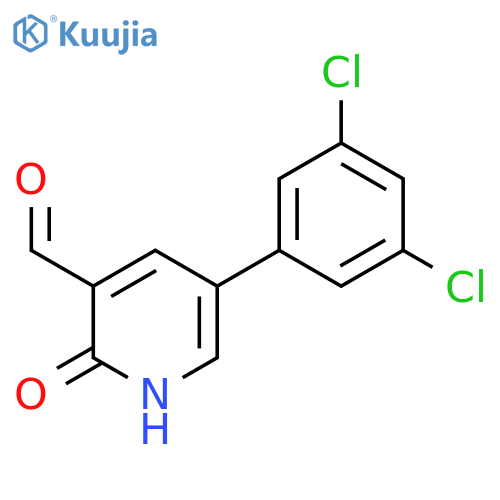 5-(3,5-Dichlorophenyl)-2-hydroxynicotinaldehyde structure
