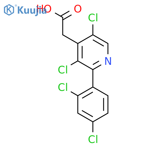 3,5-Dichloro-2-(2,4-dichlorophenyl)pyridine-4-acetic acid structure