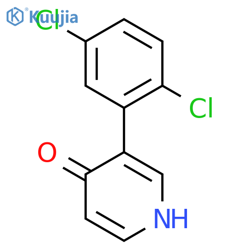 3-(2,5-Dichlorophenyl)-4-hydroxypyridine structure