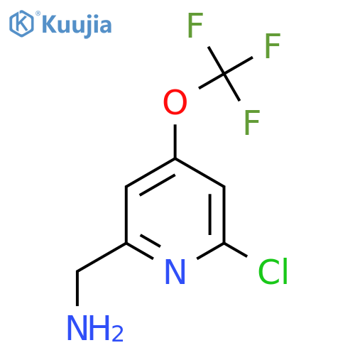 2-(Aminomethyl)-6-chloro-4-(trifluoromethoxy)pyridine structure
