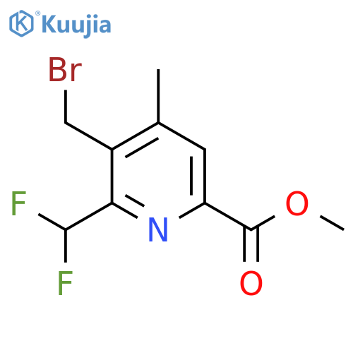 Methyl 3-(bromomethyl)-2-(difluoromethyl)-4-methylpyridine-6-carboxylate structure