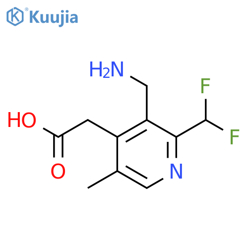 3-(Aminomethyl)-2-(difluoromethyl)-5-methylpyridine-4-acetic acid structure