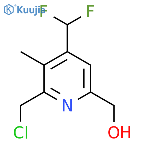 2-(Chloromethyl)-4-(difluoromethyl)-3-methylpyridine-6-methanol structure