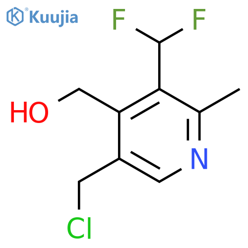 5-(Chloromethyl)-3-(difluoromethyl)-2-methylpyridine-4-methanol structure