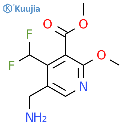 Methyl 5-(aminomethyl)-4-(difluoromethyl)-2-methoxypyridine-3-carboxylate structure