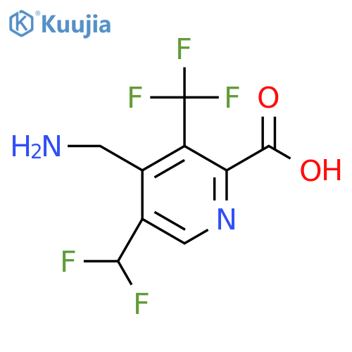 4-(Aminomethyl)-5-(difluoromethyl)-3-(trifluoromethyl)pyridine-2-carboxylic acid structure