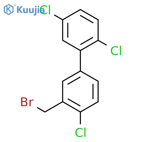 3'-Bromomethyl-4'-chloro-2,5-dichloro-biphenyl structure