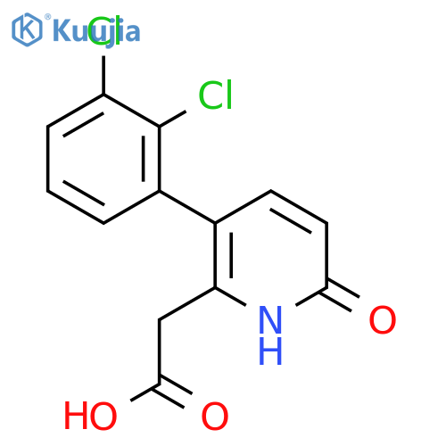 3-(2,3-Dichlorophenyl)-6-hydroxypyridine-2-acetic acid structure
