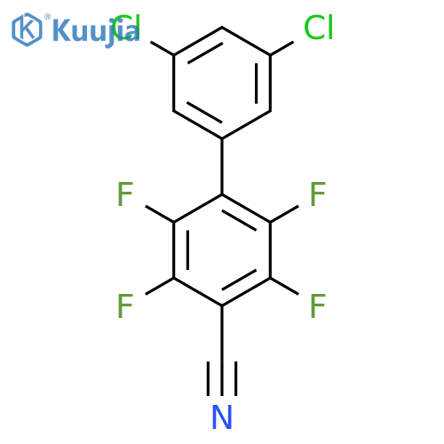 3',5'-Dichloro-2,3,5,6-tetrafluoro-biphenyl-4-carbonitrile structure