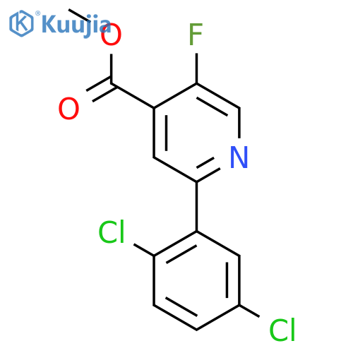 Methyl 2-(2,5-dichlorophenyl)-5-fluoroisonicotinate structure