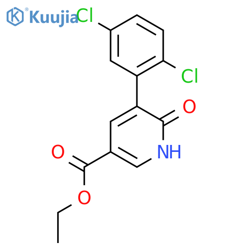 Ethyl 5-(2,5-dichlorophenyl)-6-hydroxynicotinate structure