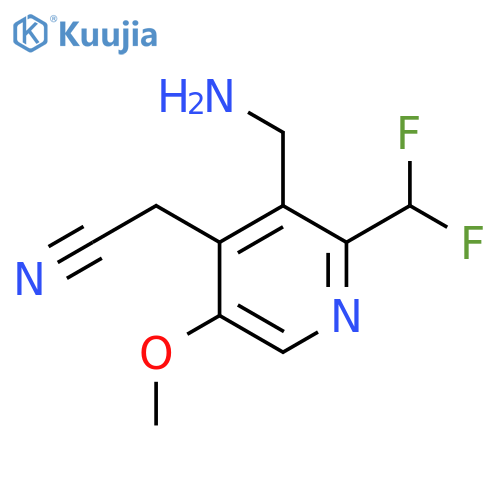 3-(Aminomethyl)-2-(difluoromethyl)-5-methoxypyridine-4-acetonitrile structure