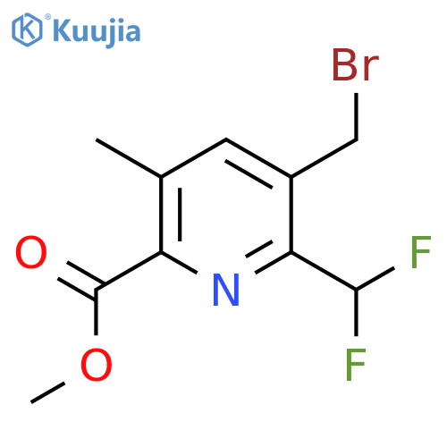 Methyl 3-(bromomethyl)-2-(difluoromethyl)-5-methylpyridine-6-carboxylate structure