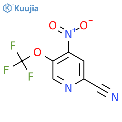 2-Cyano-4-nitro-5-(trifluoromethoxy)pyridine structure