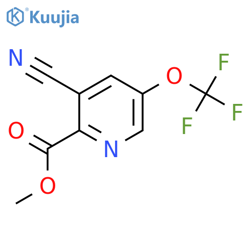 Methyl 3-cyano-5-(trifluoromethoxy)pyridine-2-carboxylate structure