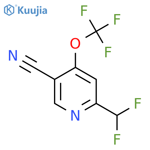 5-Cyano-2-(difluoromethyl)-4-(trifluoromethoxy)pyridine structure